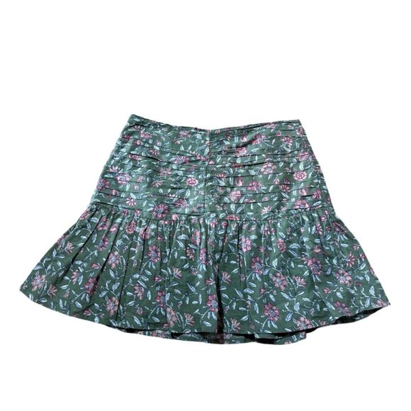 Sezane Green Floral Mini Skirt - Picture 4 of 9